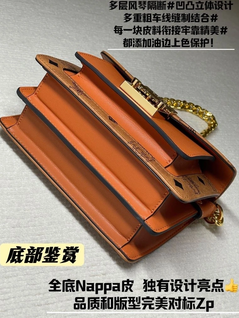 Bags 63749 SmoothTexture MCM Satchel 0705